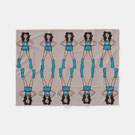 Manta Polar Majorette/ Dancer Fleece Blanket Turquesa 2