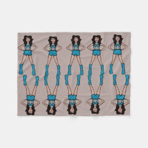 Manta Polar Majorette/ Dancer Fleece Blanket Turquesa 2