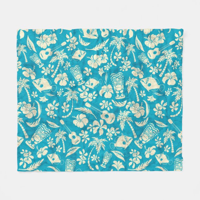 Manta Polar Makapuu Beach Hawaiian Batik (Frente (Horizontal))