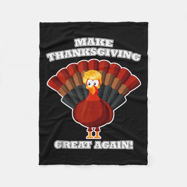 Manta Polar Make Thanksgiving Great Again Turkey Trump Funny T (Anverso)