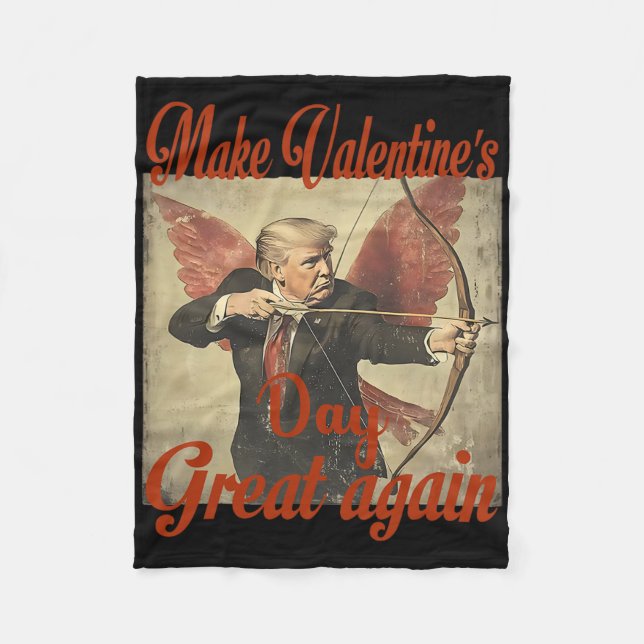 Manta Polar Make Valentine's Day Great Again Funny Trump Valen (Anverso)