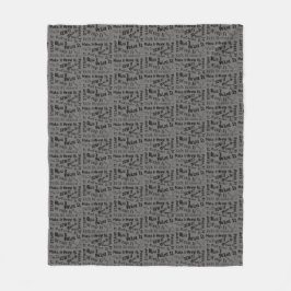 Manta Polar Maker Crafts Typography Print Black + Gray