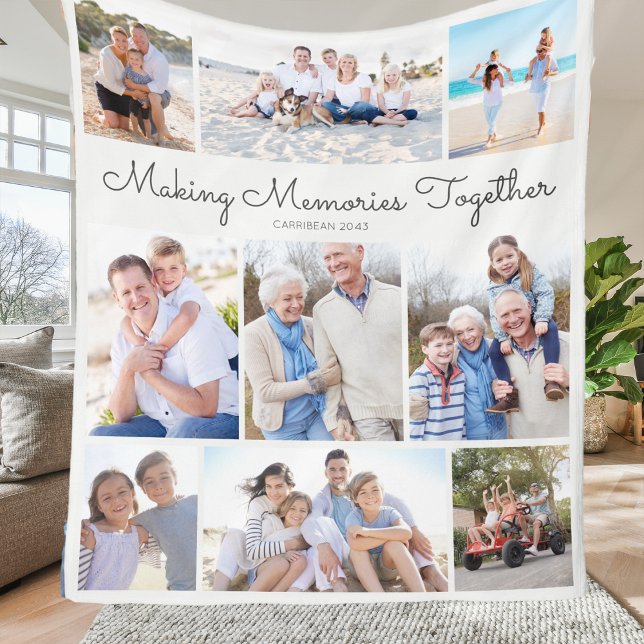 Manta Polar Making Memories Together Photo Collage Keepsake (Subido por el creador)