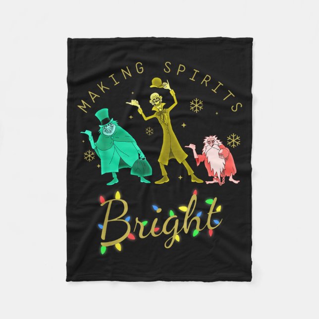 Manta Polar Making Srits Bright Christmas Retro Groovy Christm (Anverso)