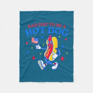Manta Polar Mal día para ser un hot dog divertido parrilla a l