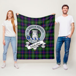 Manta Polar Malcolm Moderm Clan Badge Tartan Plaid