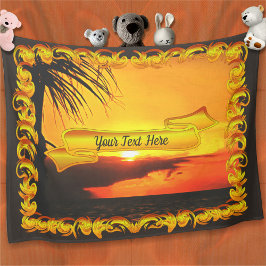 Manta Polar Malecon Sunset 2441 Fleece Blanket