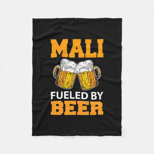 Manta Polar Mali Alimentado Por La Cerveza  (Anverso)