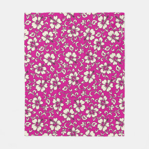 Manta Polar Malia Hibiscus Hawaiian Pareau Print