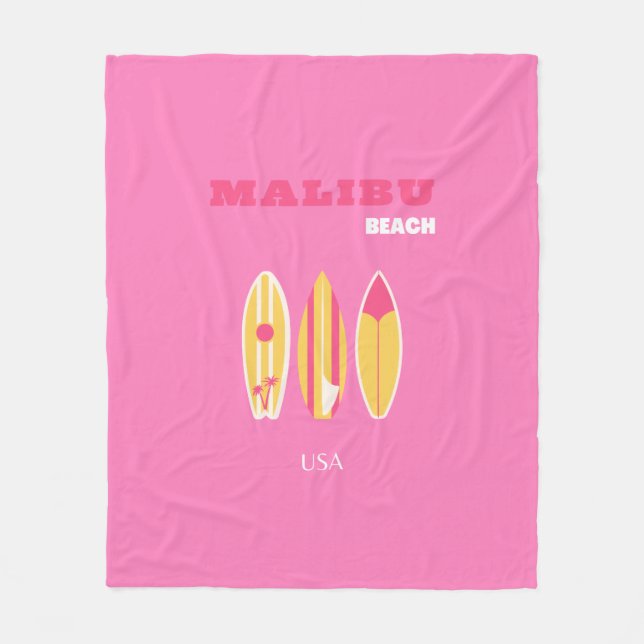 Manta Polar Malibu, Malibu Beach, California, Preppy, Pink (Anverso)