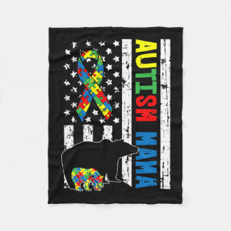 Manta Polar Mama Bear Matanza Autismo Familiar Regalos De Sens