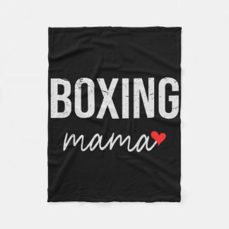 Manta Polar Mamá De Boxeo Graciosa - Un Regalo De Boxeo Para L
