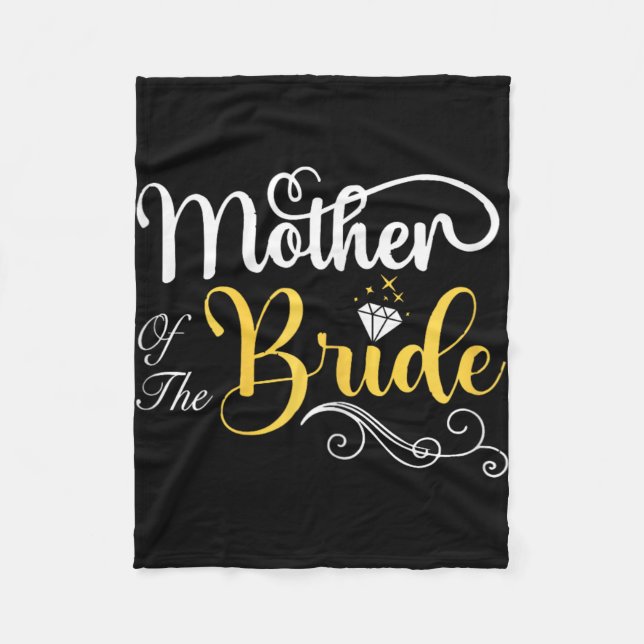 Manta Polar Mamá De La Ducha De La Boda De Novia (Anverso)