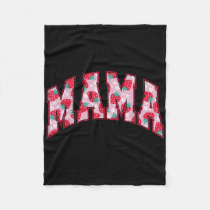 Manta Polar Mamá De La Familia Berry First Birthday Strawberry