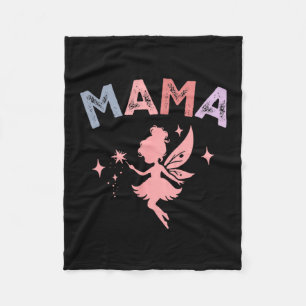Manta Polar Mamá de la pequeña hada cumpleañera familia Matc