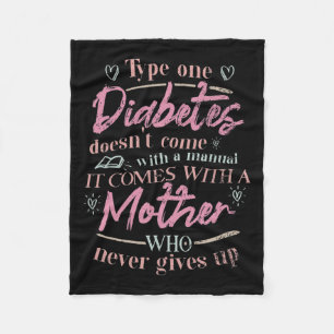 Manta Polar Mamá De Un Niño Con Diabetes T1d