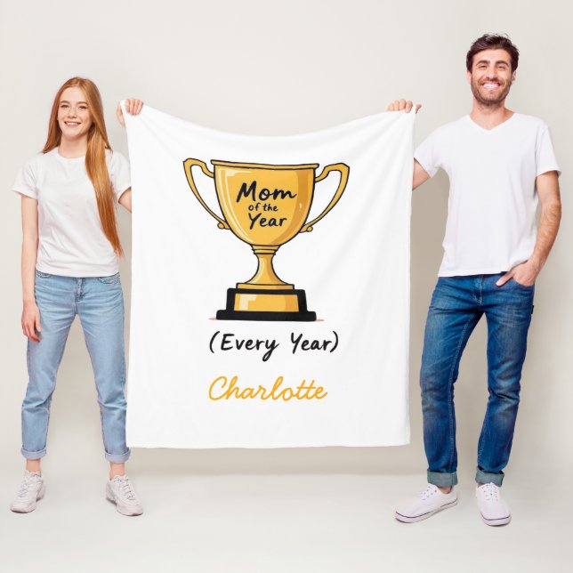 Manta Polar Mamá del año | Dia de las madres divertida y graci (In situ)