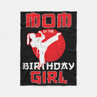 Manta Polar Mamá Del Cumpleaños Karate Taekwondo Chica Martial