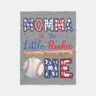 Manta Polar Mamá del pequeño novato de béisbol 1º