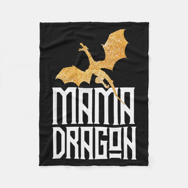 Manta Polar Mama Dragon Christmas Matching Family Tribe Mom Wi (Anverso)