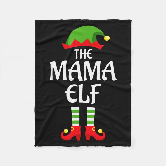 Manta Polar Mama Elf Family Matching Group Christmas  (Anverso)