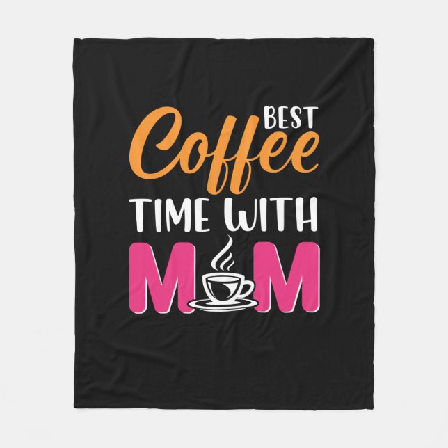 Manta Polar Mamá Es El Mejor Café Con Mamá (Anverso)