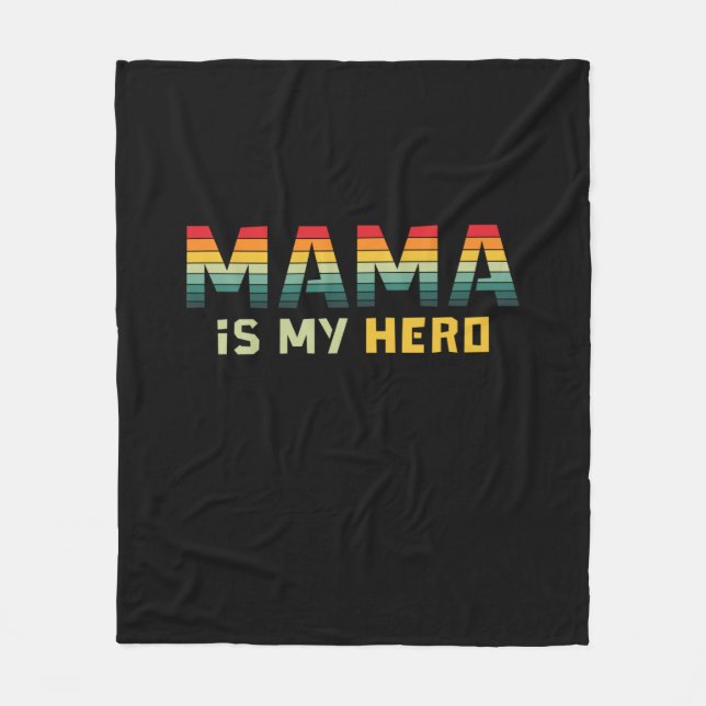 Manta Polar Mamá es mi héroe (Anverso)