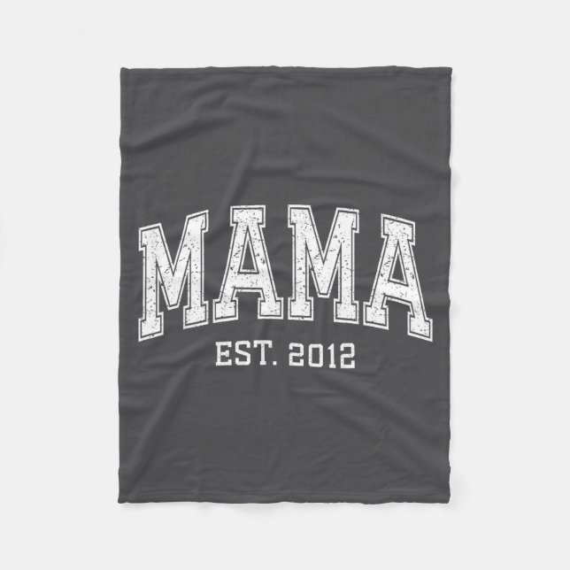 Manta Polar Mama Est 2012 Mom D Mothers Day Ized  (Anverso)