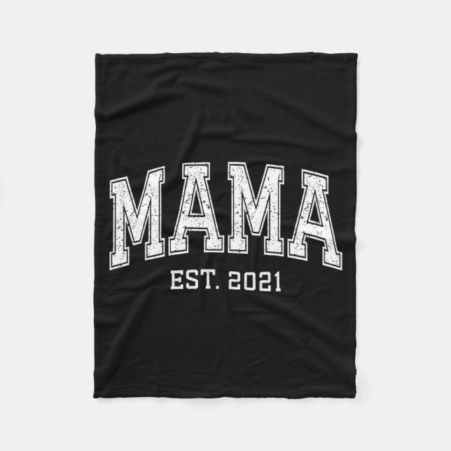 Manta Polar Mama Est 2021 Mom D Mothers Day Ized  (Anverso)