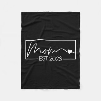 Manta Polar Mamá Est. 2026 Esperar bebé 2026 Madre 2026 Nueva