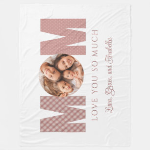 Manta Polar Mamá Foto Fleece Blanket