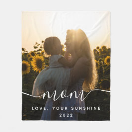 Manta Polar Mamá Foto Fleece Blanket