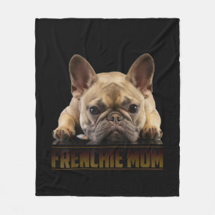 Manta Polar mamá frenchie regalo de mamá de bulldog francés