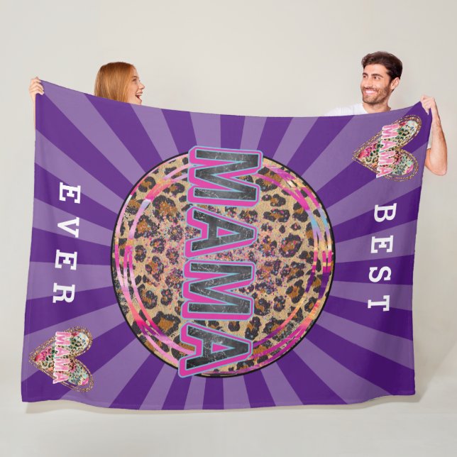 Manta Polar Mama Heart Personalizar Love (In situ)