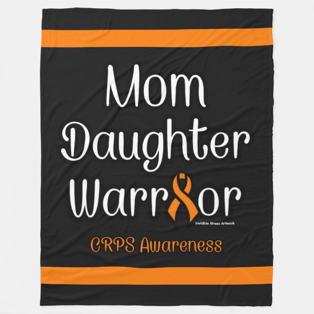 Manta Polar Mamá hija guerrera... CRPS (Anverso)