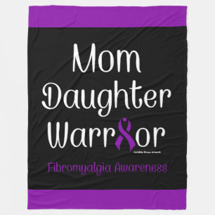 Manta Polar Mamá hija guerrera... Fibro