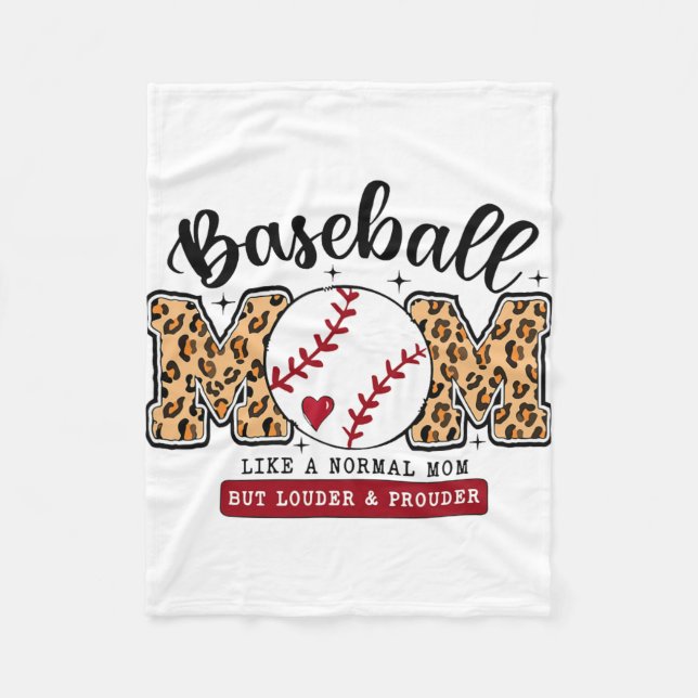 Manta Polar Mamá Leopard Loud & amp; orgullosas madres de béis (Anverso)