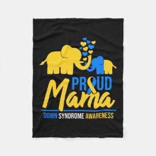 Manta Polar Mama Mom Down Syndrome Awareness Day Cute Elephant