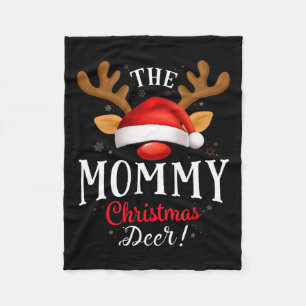 Manta Polar Mamá Navidades Deer Pjs Familia Xmas