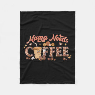 Manta Polar Mamá Necesita Café, Amantes de la Cafeína del Día