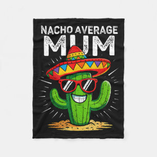 Manta Polar Mamá no promedio nacho divertido cinco de mayo fie