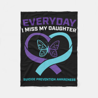 Manta Polar Mamá papá Miss Hija Prevención de Conciencia Suici