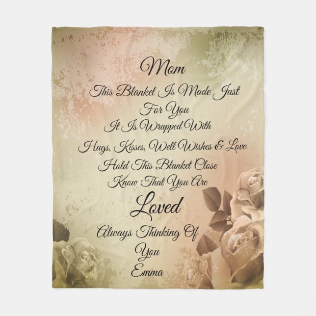 Manta Polar Mamá personaliza la funda de la fleta (Anverso)