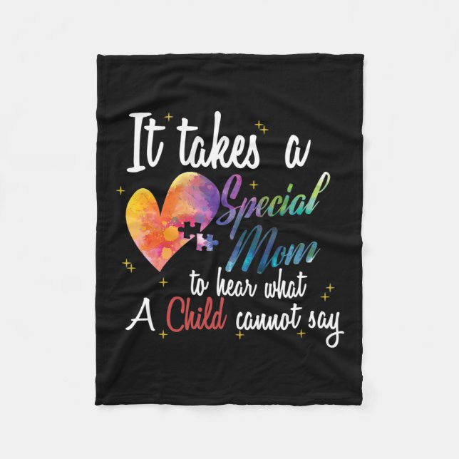 Manta Polar Mamá Rompecía el amor infantil con el autismo Insp (Anverso)