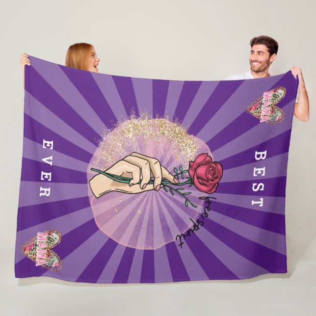 Manta Polar Mamá Rosa Personalizar mejor que nunca (In situ)