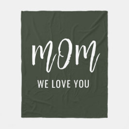 Manta Polar Mamá te queremos Personalizado Día de la Madre