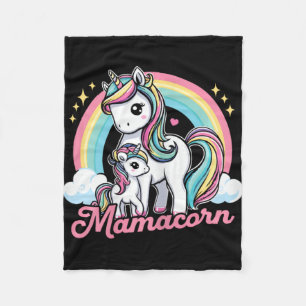 Manta Polar Mamacorn - Divertido unicornio disfraz de mamá mad