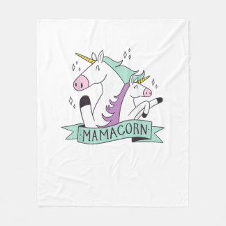 Manta Polar Mamacorn Unicorn Mama Maternidad Familia Día de la