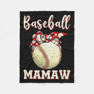 Manta Polar Mamaw béisbol vintage softball femenino leopardo
