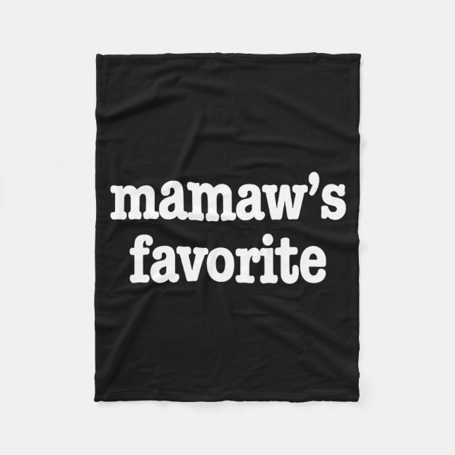 Manta Polar Mamaw's Favorite Funny Trendy Mother's Day Saying  (Anverso)